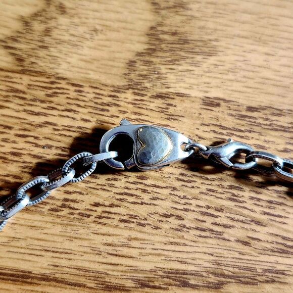 BRIGHTON 3 in 1 Silver Circle Choker Necklace/Bracelets VINTAGE INSPIRED! - Picture 3 of 13